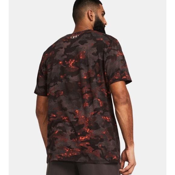 Under Armour Men’s T-Shirt Project Rock Veterans Day Orange Camo Size 4XL - Picture 12 of 13